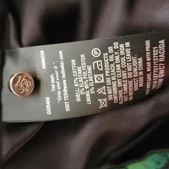 Ted Baker Tropical Toucan Print Crop Jacket Size 4 - Picture 7 of 8